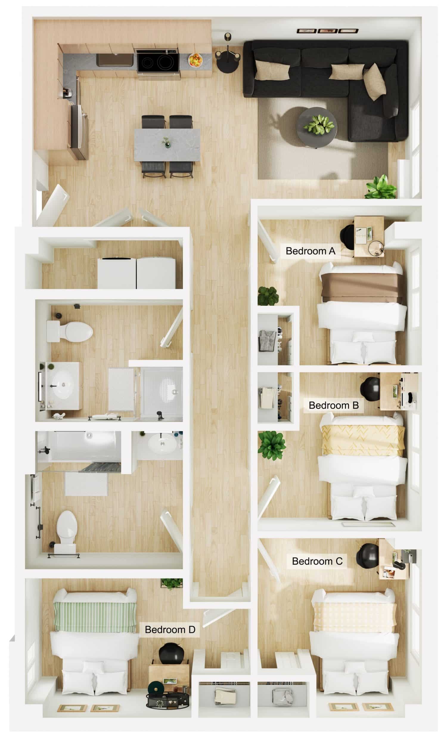Floor Plans Studio, 2 5 Bedroom Apartments Eugene, OR